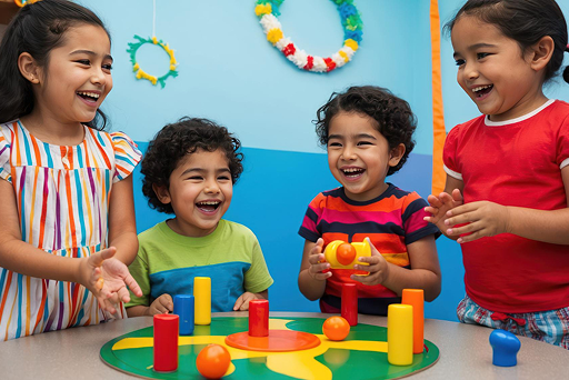 Kindergarten students in Kuala Lumpur learning through play and teamwork at Regent International School