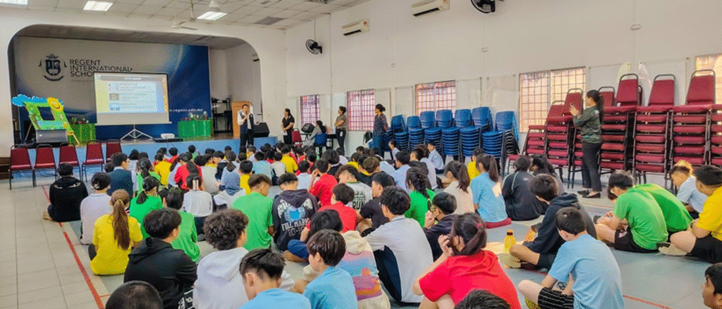 Administrative team conducting a post-crisis safety review at Regent International School Malaysia