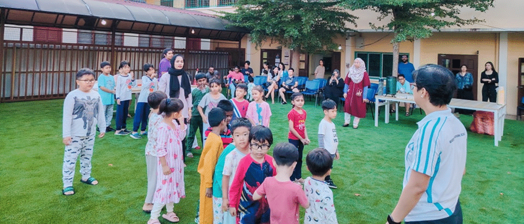 Happy students and teachers at Regent International School Malaysia in a safe and welcoming campus environment